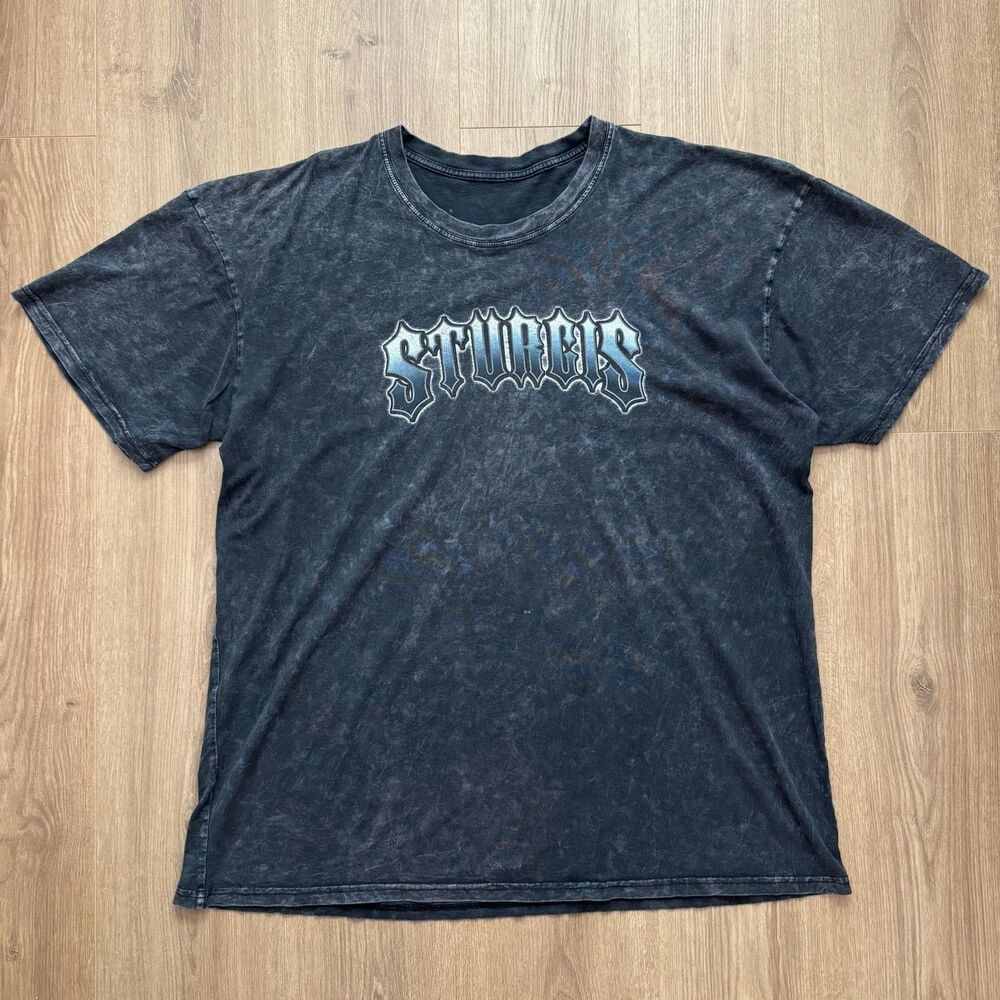 Sturgis Harley Davidson T-Shirt Size 2XL South Dakota Skull Biker Acid Wash 2012
